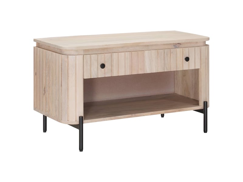  Banc à chaussures, banc de rangement avec tiroir avec étagère 85x37x48 cm  - Conforama B