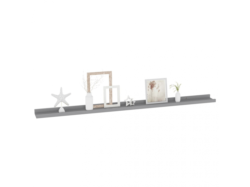  Étagères murales 2 unités gris 115x9x3 cm- comfortxl  - Conforama C