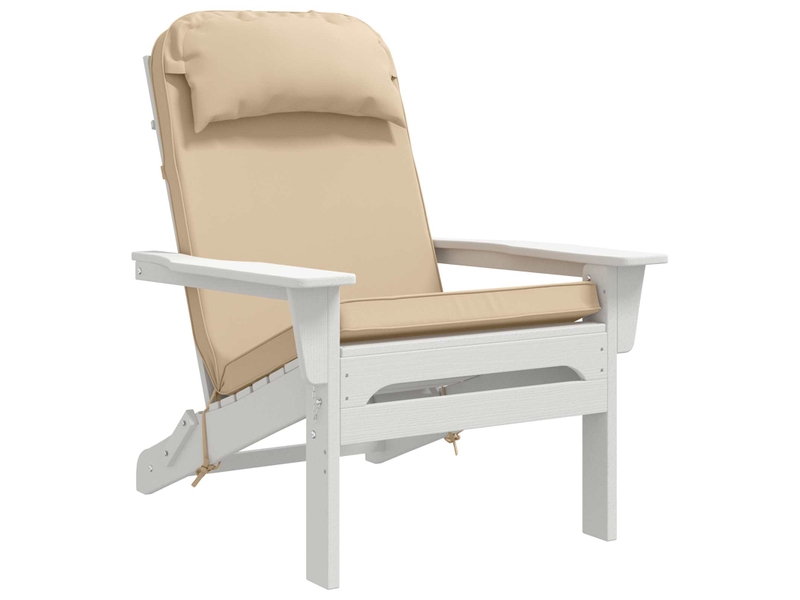 Coussin de transat ensoleillé, coussin pour bain de soleil 100 % polyester crème cf55993 - Conforama C
