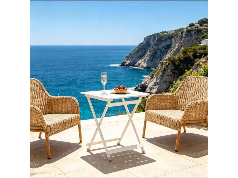  Table pliante pique-nique, table camping portable, table marché extérieure avec pieds antidérapants  - Conforama E