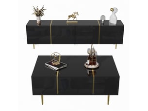 Meuble tv coloris noir <strong></strong> <strong></strong>