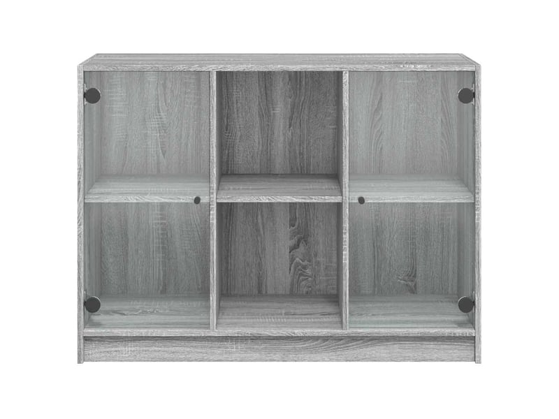  Buffet - bahut - meuble de rangement sonoma gris 102x37x75,5 cm bois d'ingénierie  - Conforama D