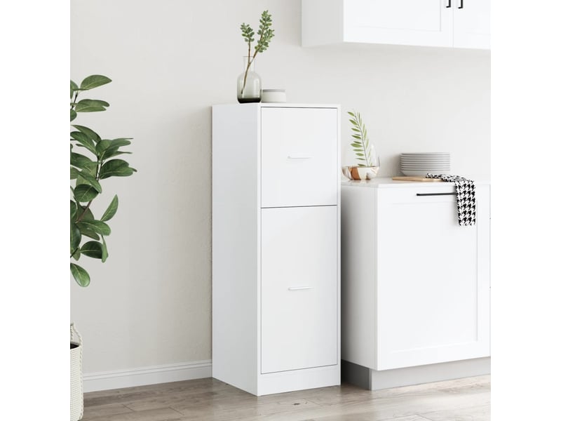  Meuble de rangement, armoire d'apothicaire blanc 40x41x118 cm bois d'ingénierie  - Conforama C