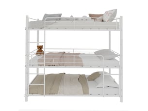 Lit superposé 90x190 cm <strong></strong> <strong></strong> coloris blanc