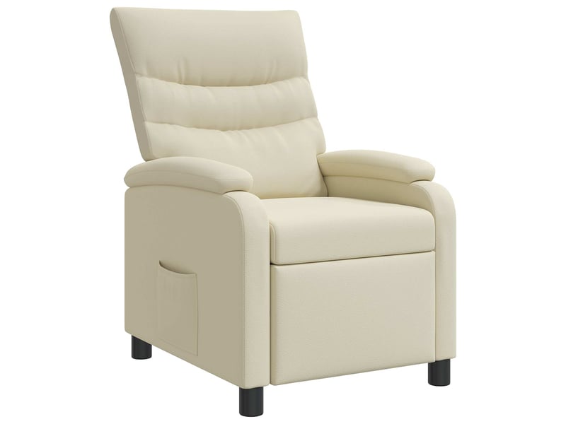  Vidaxl fauteuil inclinable crème simili cuir  - Conforama A