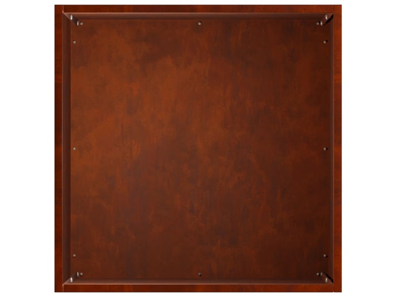 Jardinière - cache-pot de jardin rouillé 25 x 25 x 25 cm acier patiné - Conforama E