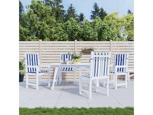 Lot de 4 coussins de dossier,  coussins de dos, bleu et blanc cf59454
