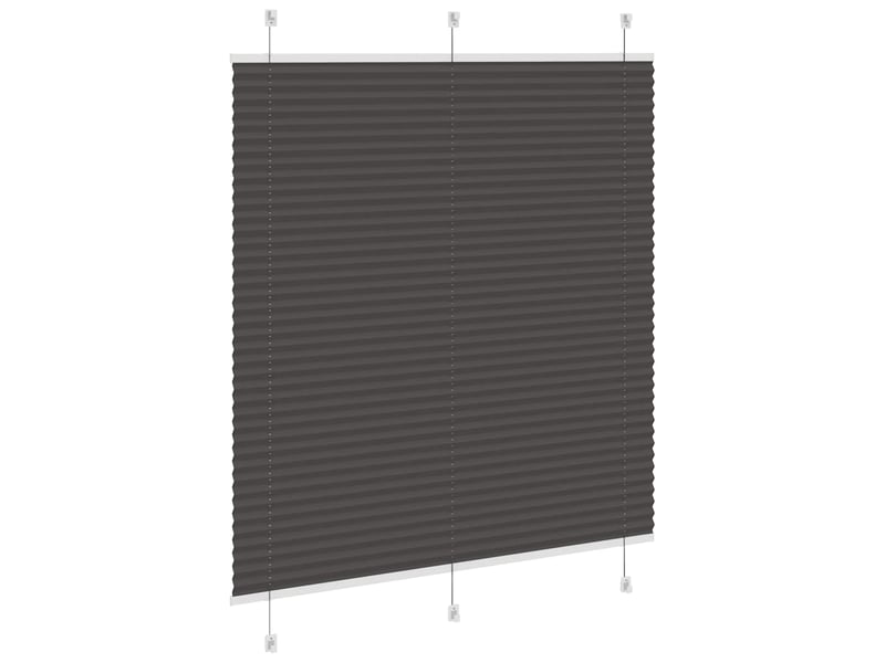  Store plissé, store de fenêtre noir 120x150 cm largeur du tissu 119,4cm polyester cf46929  - Conforama D