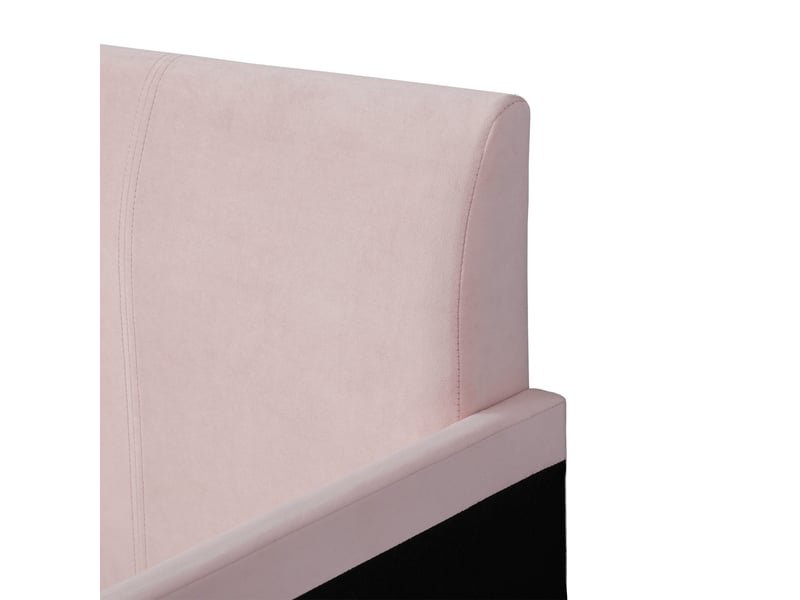  Lit combiné 90 x 200 cm en velours rose avec bureau et tabouret Fay Lum - Conforama D