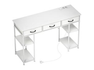 Bureau HOMCOM 120 cm coloris blanc