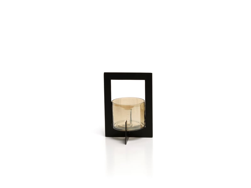  Le photophore hurricane framed - noir - m  - Conforama C