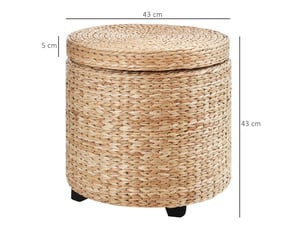 Pouf / repose pied <strong>BLOSSOM</strong> <strong>837-072</strong> bicolore