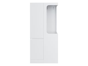 Armoire penderie 1 porte avec 4 tiroirs 70 x 40 x 170 cm