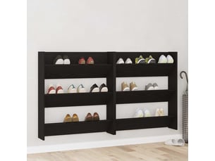 Meuble à chaussures 4 paire(s)  <strong></strong>  <strong></strong> coloris noir