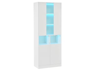 Vitrine coloris blanc 3 étagère(s) SAPGAKS  - 70 cmx180 cm