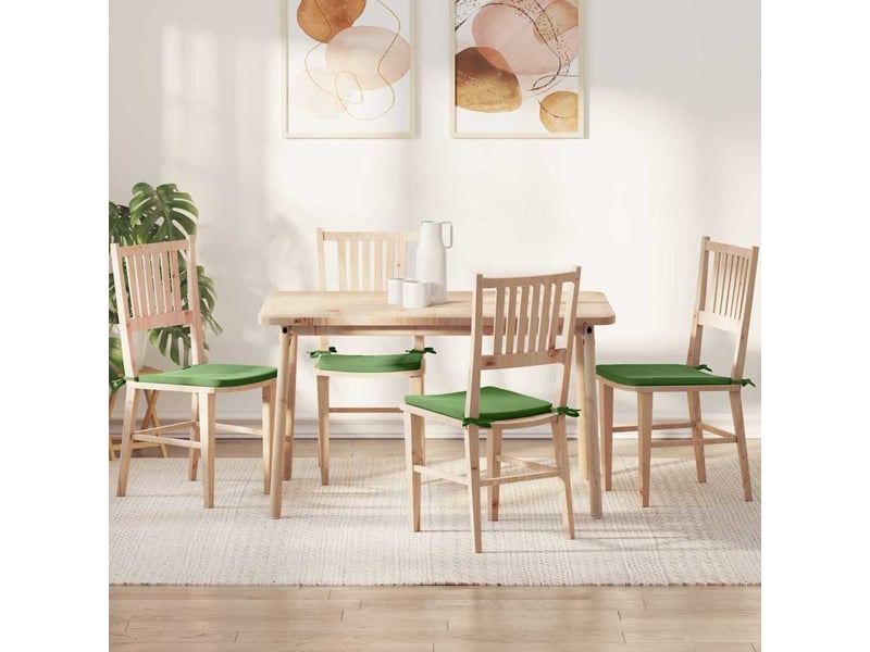  Lot de 4 coussins de siège, coussins décoratifs velours vert clair 40 x 40 x 3 cm cf60043  - Conforama B