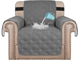Housse de chaise - chaise n° 21, grise housse de fauteuil imperméable pour salon, adaptée aux animaux de compagniechiens, housse de canapé en cuir, protection pour m