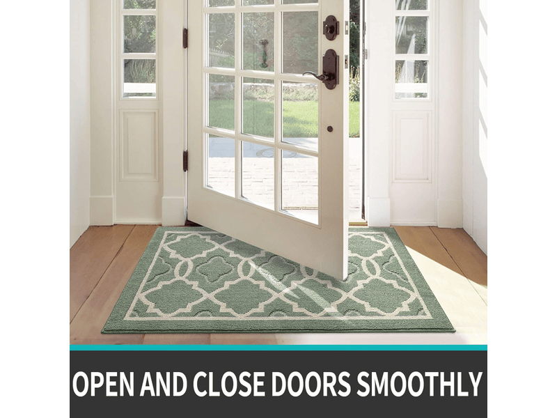  Paillasson antidérapant,tapis de porte intérieur et extérieur absorbant et résistant,tapis d'entrée lavable en machine,anti-poussière - 50 x 80 cm,v  - Conforama C