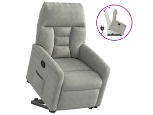Fauteuil convertible VIDAXL  Microfibre gris