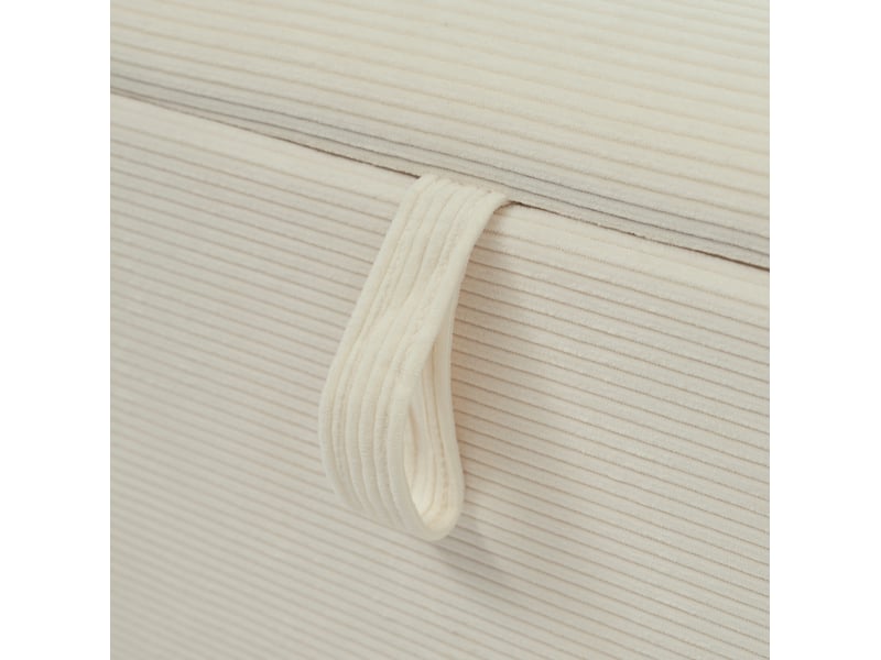  Banc de lit 165x38 cm rangement hydraulique mdf bois beige  - Conforama D