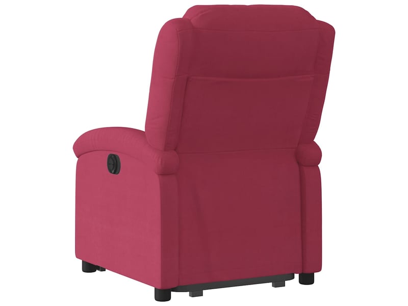  Fauteuil inclinable, fauteuil relax salon rouge bordeaux velours shl414  - Conforama E