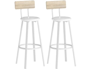 tabouret de bar    - bicolore hauteur d'assise 75.5 cm vendu Par paire