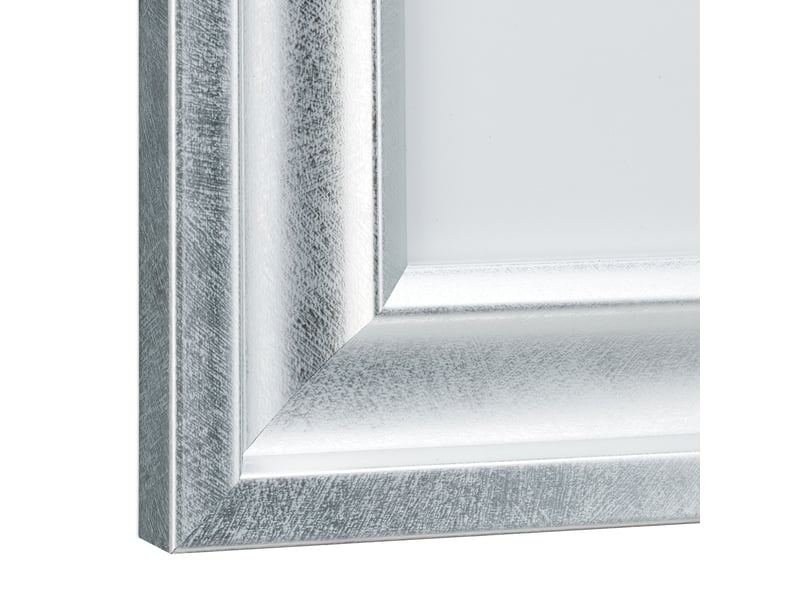  Lot de 2 cadres photos design antique 36,5 x 26,5 x 2 cm à poser ou accrocher décoratif en plastique blanc 13_0013205  - Conforama E