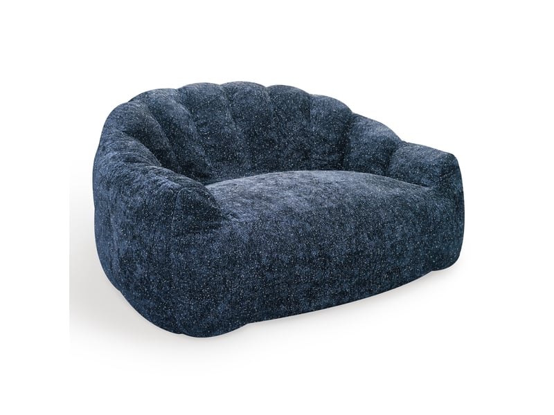  Pouf géant avec accoudoirs, design biomimétique patte d’ours, largeur 140 cm  - Conforama A