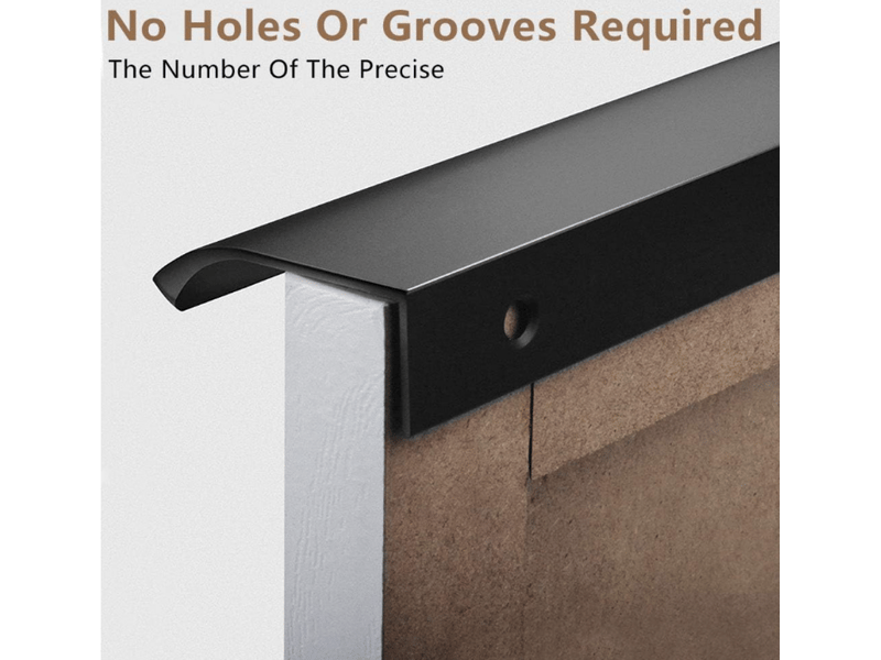 4 poignées noires de 150 mm pour armoire de cuisine, tiroir, porte, armoire (128 mm)  - Conforama B