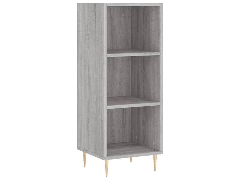  Buffet haut - bahut - meuble de rangement sonoma gris 34,5x34x180 cm bois d'ingénierie  - Conforama E