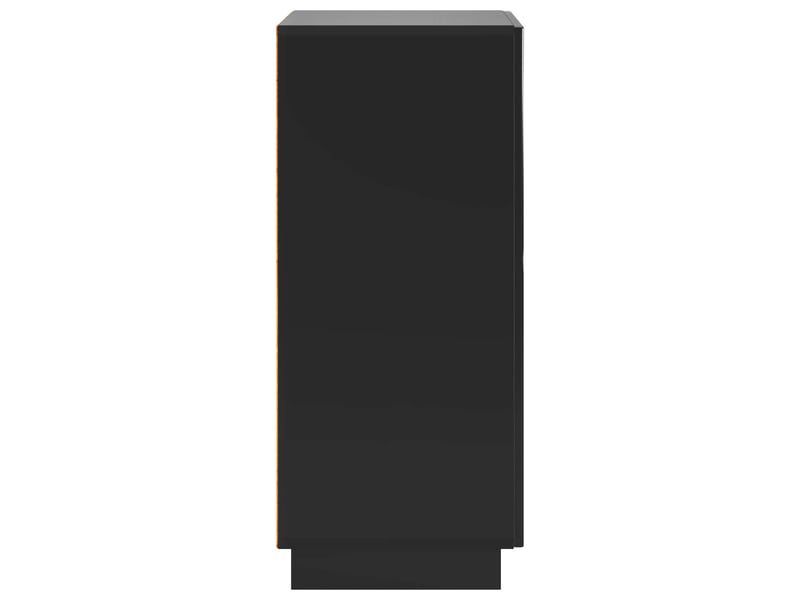 Meuble à chaussures, armoire à chaussures 48x38x87,5 cm bois d'ingénierie noir shl4328  - Conforama E