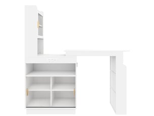 Bar coloris blanc   - 170 cm