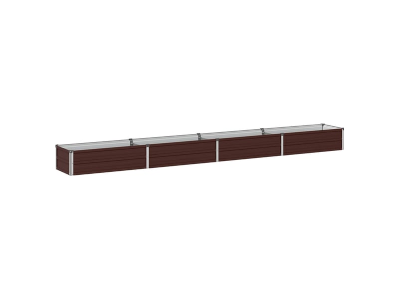  Jardinière - jardin surélevé marron 320 x 40 x 24 cm acier laminé à froid  - Conforama A