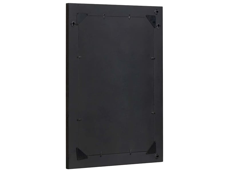 Miroir de salle de bain, miroir de toilette noir et argent 70 x 50 x 2,5 cm cf62645 - Conforama C