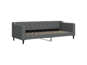 Lit simple 80x200 cm coloris gris