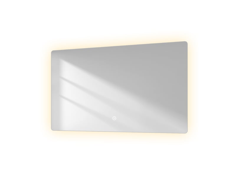 Emke miroir led salle de bain rétroéclairé 60x100 cm, interrupteur tactile, fonction mémoire, 3 couleurs - Conforama A
