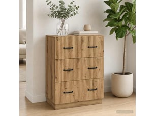 Armoire de rangement bureau, armoire à tiroirs 66 x 34,5 x 87 cm bois d'ingénierie shl3885