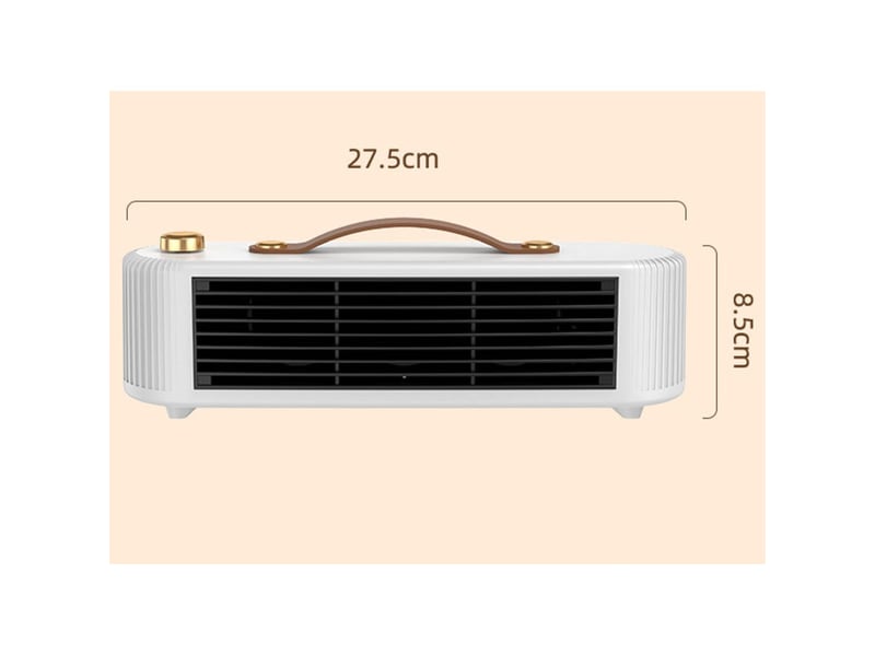  Chauffage d'appoint portable 800 w, chauffage d'appoint multifonctionnel, 2 vitesses, convient aux chambres, bureaux et espaces intérieurs (vert - réf. Szpb303491jjzj  - Conforama E