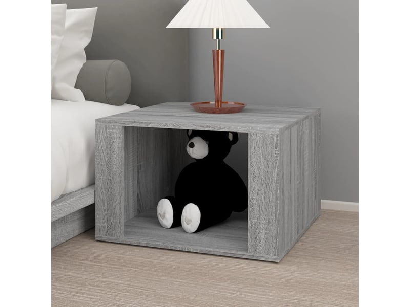  Table de chevet - cabinet de chevet - table de nuit sonoma gris 57x55x36 cm bois d'ingénierie  - Conforama B