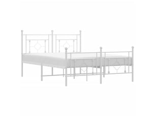 Lit 2 places 135x190 cm coloris blanc
