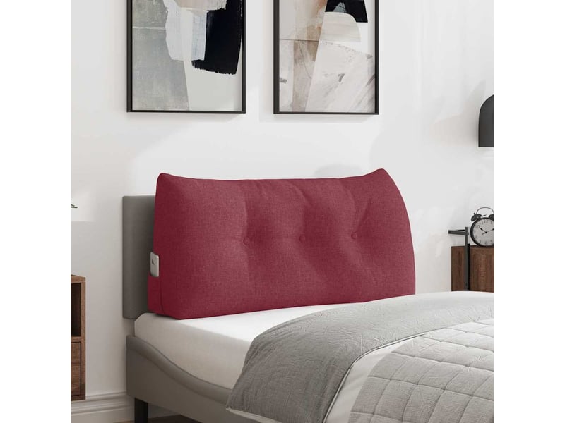  Coussin de dos, coussin de dossier bordeaux 100 x 24 x 50 cm tissu cf54575  - Conforama B