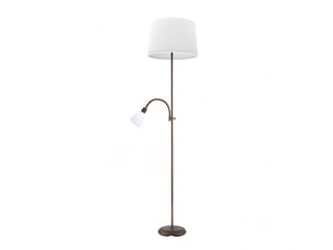 Lampadaire fabrilamp rilon e14 coloris marron 175,5 x 40 x 40 cm