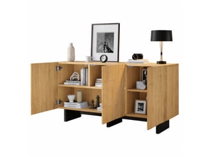 Buffet 3 porte(s)  0 tiroir(s)   - 140 cm coloris naturel 