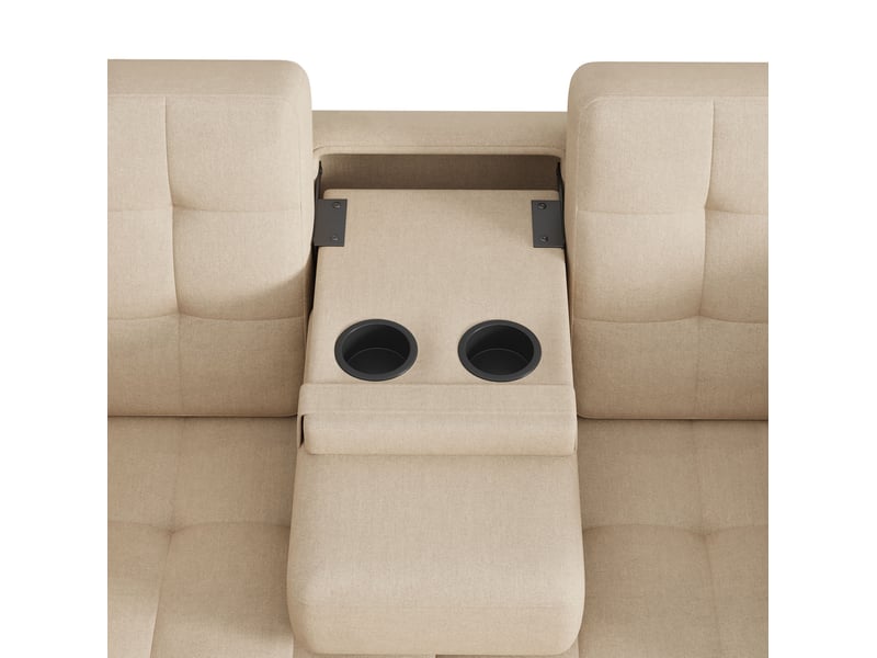 Canapé convertible 2 places avec rangement et dossier réglable evryae  - Conforama D