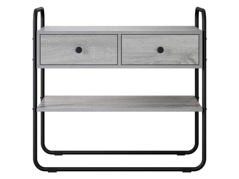  Vidaxl table console sonoma gris 80 x 40 x 75 cm bois d'ingénierie  - Conforama E