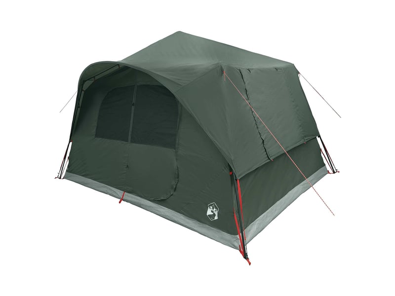  Tente instantanée, tente de camping 8 personne vert armée polyester et acier  - Conforama C