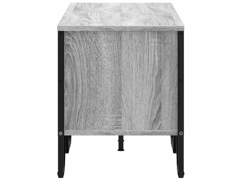  Meuble tv - banc tv - meuble de rangement sonoma gris 122x34x41 cm bois d'ingénierie  - Conforama E