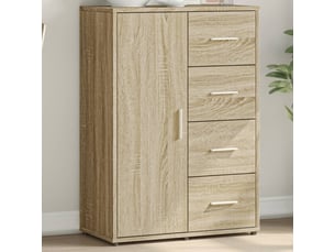 Buffet cuisine, meuble de rangement, commode chêne sonoma 60x31x84 cm bois d'ingénierie shl3165