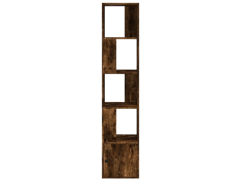  Bibliothèque, étagère de rangement chêne fumé 40x36x189 cm bois d'ingénierie  - Conforama C