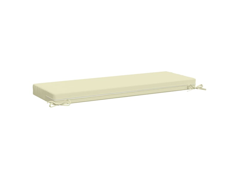  Coussin de banc, coussin d'assise, coussin de canapé soest 100 % polyester crème 110 x 40 x 8 cm cf53200  - Conforama D